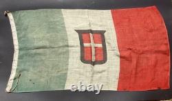 Rare 100% original axis captured italian german ww2 flag dated 1941