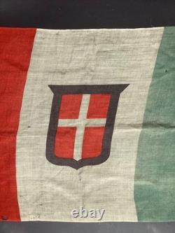 Rare 100% original axis captured italian german ww2 flag dated 1941