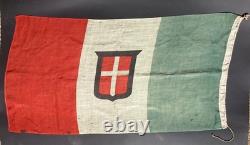 Rare 100% original axis captured italian german ww2 flag dated 1941