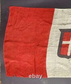Rare 100% original axis captured italian german ww2 flag dated 1941