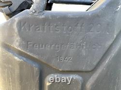 Rare! 1942 Wehrmacht Broseu Co Coburg Jerrycan Fuel Krafstoff Canister 20l Ww2