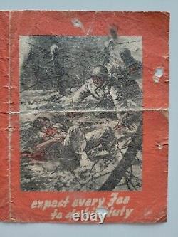 Rare 1944 Wwii German Aerial Leaflet Ww2 Allied U. S. Army Draft Dodger War Drop