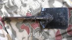 Rare Genuine WW2 German Entrenching Tool Shovel Spade & Canvas Cover / Carrier