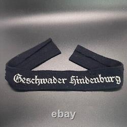 Rare German Ww2 Luftwaffe, Geshwader Hindenburg' Officer Cufftitle In Bullion