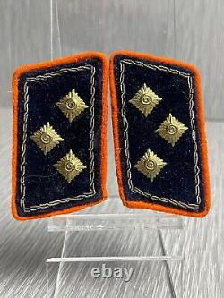 Rare German Ww2 Reichspost Postsekretar High Rank Uniform Matching Collar Tabs