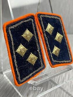 Rare German Ww2 Reichspost Postsekretar High Rank Uniform Matching Collar Tabs