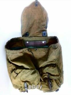 Rare Original German Military Ww2 Backpack Two Tone Tropical Issue 1938-45