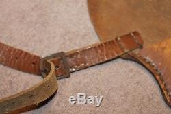 Rare Original WW2 German Brown Leather P-38 Shoulder Holster withStrap & Buckles