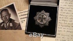 Rare Original WW2 WWII Air Force Luftwaffe General German Cross Silver Diamonds