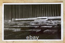 Rare! Pre-ww2 German Nuremberg 1936 Rally Cathedral Of Light Photo Postcard Rppc