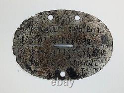 Rare WW2 Original German Latvian Division Elite Soldiers Dog Tag