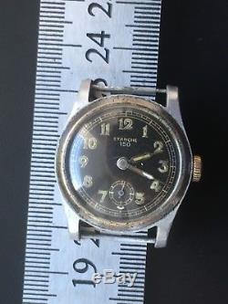 Rare Woman Original Military German Watch Etanche 150 (dh) Wehrmacht Ww2 Working