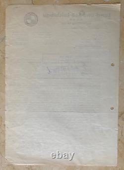 Rare! Ww2 German Armaments / Warship Builder Business Letter Nov. 11, 1939