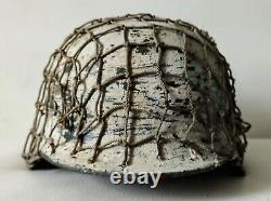 Restored original German Helmet M35/66 Winter WW2 Wehrmacht Original Dug relic