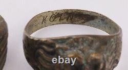 Ring WW2 Afrika Korps DAK German Africa Corps WWII Koln LION Head WEHRMACHT Palm