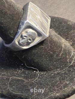 Ring WW2 SS/ Tests 800 silver/no visible marks/well woren/origional