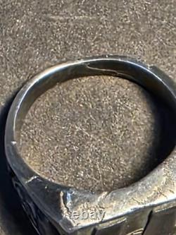Ring WW2 SS/ Tests 800 silver/no visible marks/well woren/origional