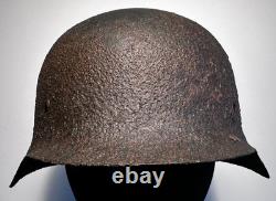 SIZE 66 WW2 German Stahlhelm Helmet M42 Forces Narva Battlefield Relic WH