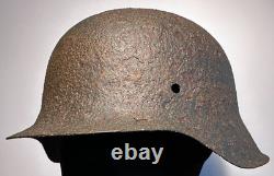 SIZE 66 WW2 German Stahlhelm Helmet M42 Forces Narva Battlefield Relic WH