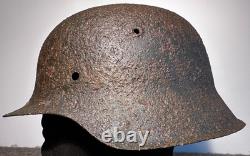 SIZE 66 WW2 German Stahlhelm Helmet M42 Forces Narva Battlefield Relic WH SIZE 66 WW2 German Stahlhelm Helmet M42 Forces Narva Battlefield Relic WH