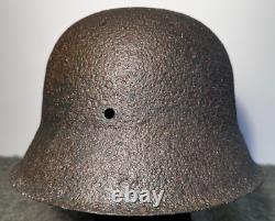 SIZE 66 WW2 German Stahlhelm Helmet M42 Forces Narva Battlefield Relic WH SIZE 66 WW2 German Stahlhelm Helmet M42 Forces Narva Battlefield Relic WH