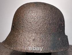 SIZE 66 WW2 German Stahlhelm Helmet M42 Forces Narva Battlefield Relic WH