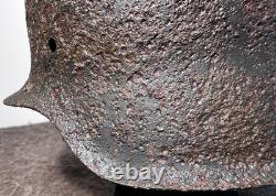 SIZE 66 WW2 German Stahlhelm Helmet M42 Forces Narva Battlefield Relic WH