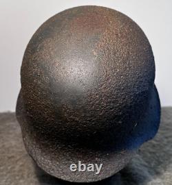 SIZE 66 WW2 German Stahlhelm Helmet M42 Forces Narva Battlefield Relic WH