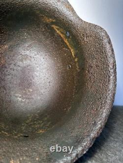 SIZE 66 WW2 German Stahlhelm Helmet M42 Forces Narva Battlefield Relic WH