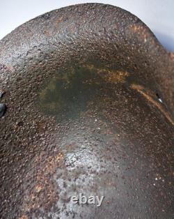 SIZE 66 WW2 German Stahlhelm Helmet M42 Forces Narva Battlefield Relic WH