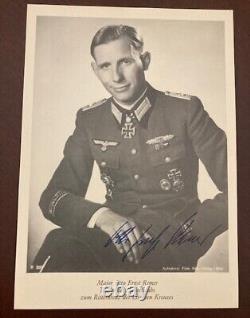 SS Major Otto Remer, Stops Valkyrie Coup-Arrests Col. Stauffenberg WW2-Autograph