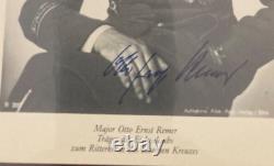 SS Major Otto Remer, Stops Valkyrie Coup-Arrests Col. Stauffenberg WW2-Autograph