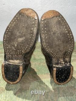 Size 10 WW2 German Original Uniform Combat Jack Boots Marching Boots