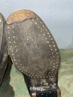 Size 10 WW2 German Original Uniform Combat Jack Boots Marching Boots