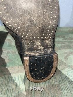 Size 10 WW2 German Original Uniform Combat Jack Boots Marching Boots