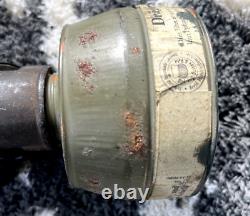 Size 2! Bwz 1939 Gm-38 Ww2 German Gas Mask Rubber Wehrcmacht With Can