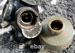 Size 2! Bwz 1939 Gm-38 Ww2 German Gas Mask Rubber Wehrcmacht With Can