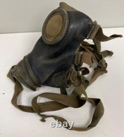 Size 2! Bwz 1942 Gm-38 Ww2 German Gas Mask Rubber Wehrcmacht With Can