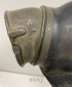 Size 2! Bwz 1942 Gm-38 Ww2 German Gas Mask Rubber Wehrcmacht With Can