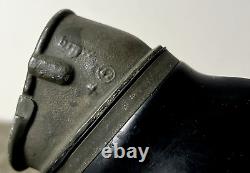 Size 2! Bwz 1942 Gm-38 Ww2 German Gas Mask Rubber Wehrcmacht With Can