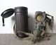 Size 2! Original Ww2 German Gas Mask Gm-30 Canvas Model With Filter Waa Stamped