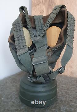 Size 2 Original Ww2 German Gas Mask Gm-30 Canvas Model With Filter Waa Stamped