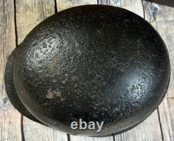 Size 66 German Army M40 Helmet Stahlhelm No Holes, Repainted, Relic Find Ww2