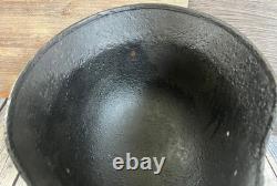 Size 66 German Army M40 Helmet Stahlhelm No Holes, Repainted, Relic Find Ww2