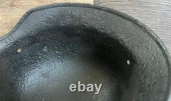 Size 66 German Army M40 Helmet Stahlhelm No Holes, Repainted, Relic Find Ww2