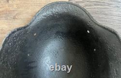 Size 66 German Army M40 Helmet Stahlhelm No Holes, Repainted, Relic Find Ww2