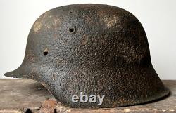 Size 66 Original Ww2 German Helmet M42 Stahlhelm Wehrmacht Army Battleground