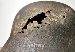 Size 66 Original Ww2 German Helmet M42 Stahlhelm Wehrmacht Army Battleground