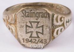 Stalingrad 1942-43 WW2 German ring WWII Germany Army Wehrmacht Iron cross Gothic