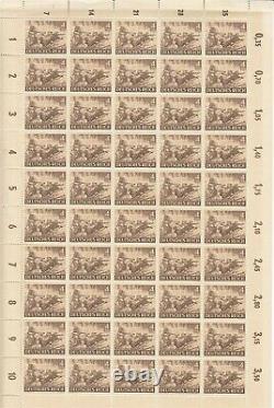 Stamp Germany Mi 831-42 Sc B218-29 Sheet 1943 WWII Reich Memorial Wehrmacht MNH